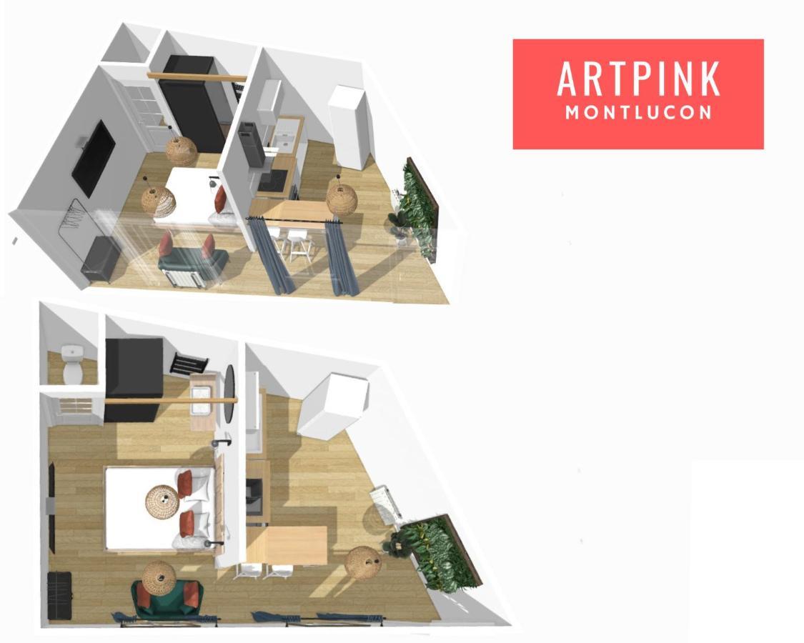 Montluçon Artpink - Ideal Pros - Proche Commerces - Agathor מראה חיצוני תמונה